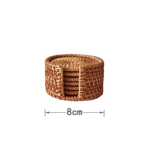 Lót cốc mây tre đan các loại - Bamboo Home