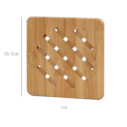 Lót nồi 2 lớp tre xuất Hàn Quốc - dế lót chống nóng, bóng, trượt  - Bamboo Home