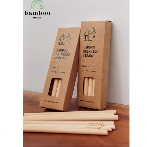 Combo ống hút tre và cọ - The bamboo