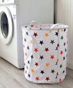 Túi vải tròn họa tiết ngôi sao - Túi đựng đồ giặt - The bamboo