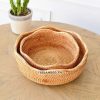 Giỏ guột tròn lượn sóng - Giỏ mây tre đan - Bamboo Home