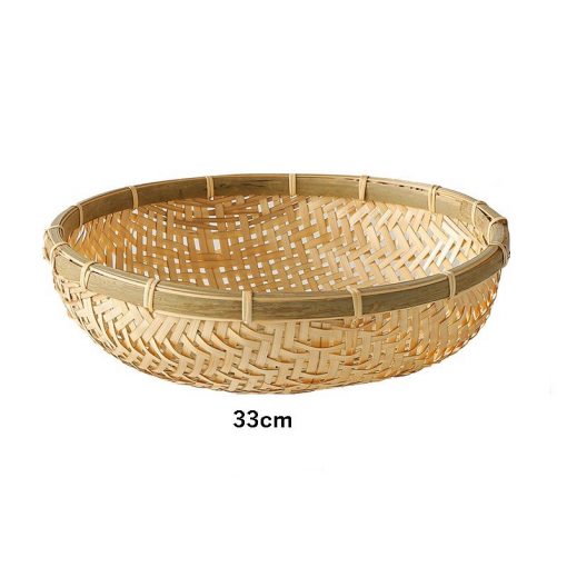 Rổ tre tròn đan thưa phiên bản đặc biệt - The bamboo