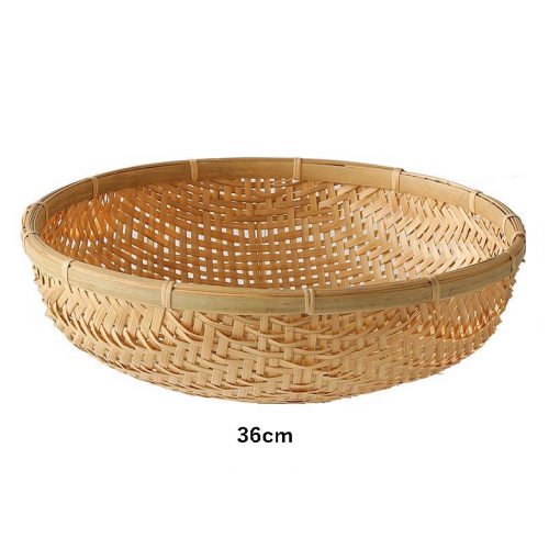 Rổ tre tròn đan thưa phiên bản đặc biệt - The bamboo