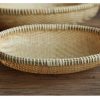 Rổ tre oval đan thưa cao cấp - Rổ mây tre - The bamboo