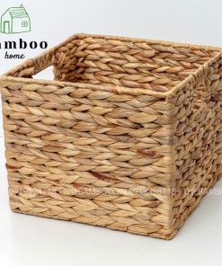 Giỏ bèo lục bình vuông - Giỏ mây tre - The bamboo