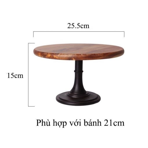 Khay gỗ cao su nhiều tầng decor hoa quả - Kệ đựng bánh cup cake nhập khẩu