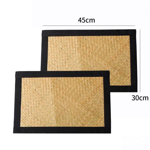 Table Mat Lót bàn ăn cói chữ nhật - lót bàn ăn mây tre - The bamboo