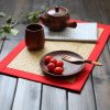 Table Mat Lót bàn ăn cói chữ nhật - lót bàn ăn mây tre - The bamboo