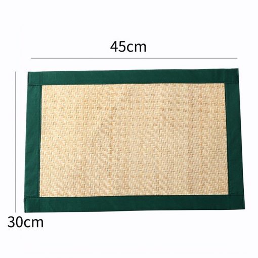 Table Mat Lót bàn ăn cói chữ nhật - lót bàn ăn mây tre - The bamboo