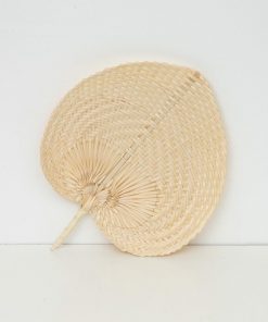 Quạt lá cọ trang trí 03 - Quạt đan thủ công - The bamboo