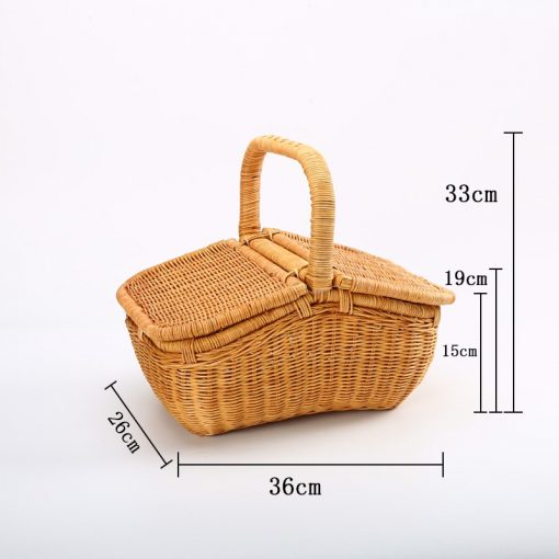 Giỏ Picnic phong cách Bắc Âu - Mây tre đan - BamBoo Home