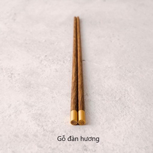 Đũa gỗ bọc đồng phong cách Nhật Bản - Đũa gỗ ăn cơm - The bamboo