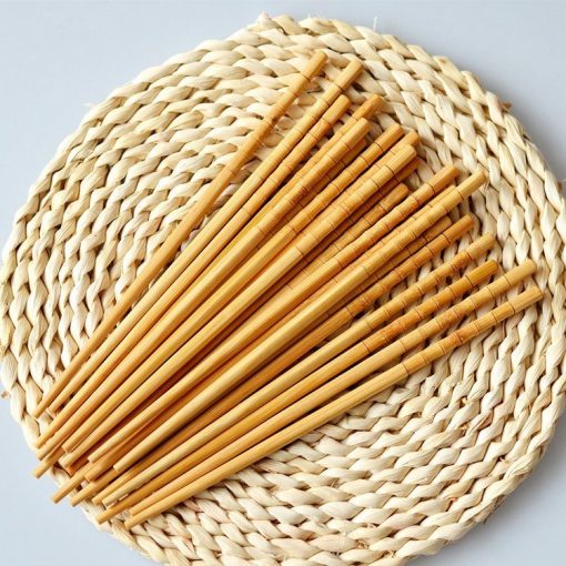 Bộ Đũa Tre Tự Nhiên (10 đôi) 23cm - Đũa gỗ tre - The bamboo