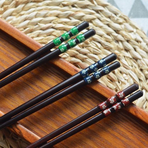 Đũa gỗ hoa văn - Đũa gỗ phong cách Nhật Bản  - The bamboo