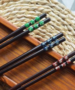 Đũa gỗ hoa văn - Đũa gỗ phong cách Nhật Bản  - The bamboo