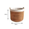 Giỏ guột tròn tay lồi đựng đồ - Giỏ mây tre - The bamboo