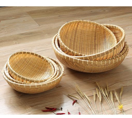 Rổ tre tròn đan thưa phiên bản đặc biệt - The bamboo