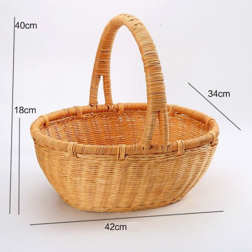 Giỏ Picnic phong cách Bắc Âu - Mây tre đan - BamBoo Home