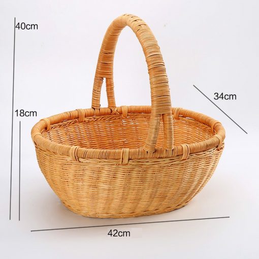 Giỏ mây tre picnic phong cách Bắc Âu - Mây tre đan - BamBoo Home