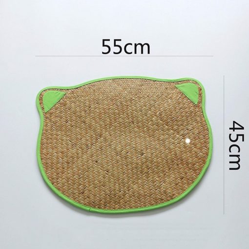 Table Mat Miếng lót bàn ăn cói hình gấu - lót bàn ăn mây tre - The bamboo