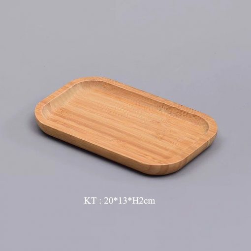 Khay tre HCN nhập khẩu  - Khay tre decor đựng bánh - Thebamboo