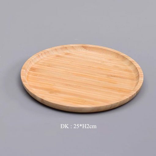 Khay tre HCN nhập khẩu  - Khay tre decor đựng bánh - Thebamboo