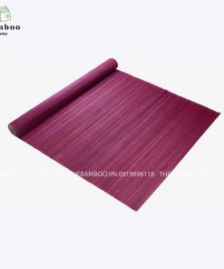 Mành tre dệt màu tím lót bàn ăn - Mành tre trang trí treo tường - The bamboo