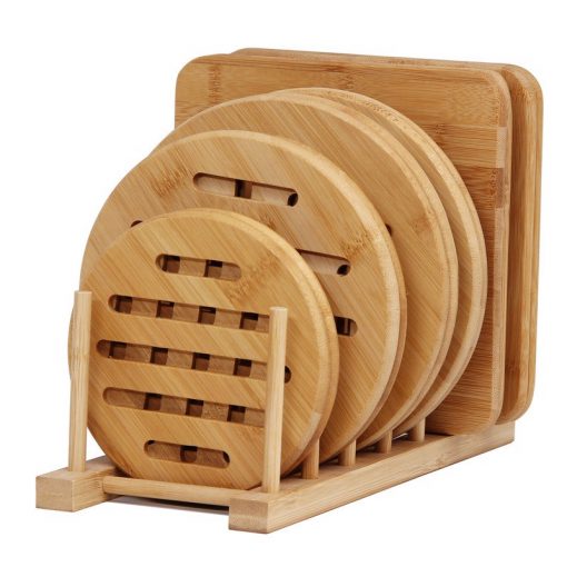 Lót nồi 2 lớp tre xuất Hàn Quốc - dế lót chống nóng, bóng, trượt  - Bamboo Home