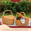 Giỏ Picnic phong cách Bắc Âu - Mây tre đan - BamBoo Home