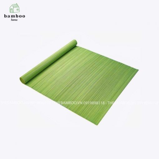 Mành tre dệt xanh nõn lót bàn ăn - Mành tre trang trí treo tường - The bamboo