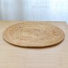 Tấm lót guột oval trang trí - lót mây tre đan - The bamboo