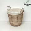 Giỏ mây tre đan tròn có khung sắt - Giỏ mây tre - The bamboo