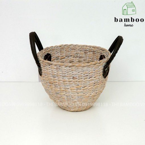 Giỏ lục bình quai xách - Giỏ mây tre - The Bamboo