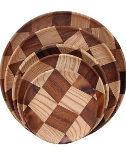 Đĩa gỗ nghệ thuật trang trí đẹp dễ vệ sinh cao cấp - Phong cách Nhật - The Bamboo