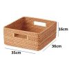 T65 Giỏ mây tre đan hình vuông có tay xách - Giỏ mây tre - The bamboo