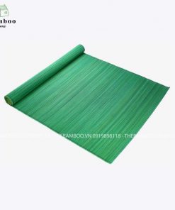 Mành tre dệt màu xanh lót bàn ăn - Mành tre trang trí treo tường - The bamboo