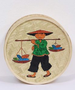 Hộp mây tre vẽ hình đựng đồ - Hộp mây tre - The bamboo