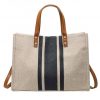 Túi đựng đồ bằng vải canvas có quai da - Túi thời trang  - The bamboo