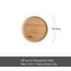 Đĩa gỗ cao su  - The bamboo - Đĩa gỗ decor đồ ăn