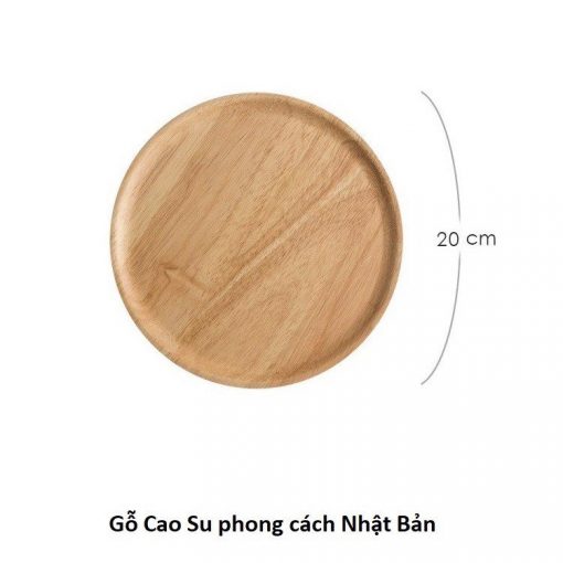 Đĩa gỗ cao su  - The bamboo - Đĩa gỗ decor đồ ăn